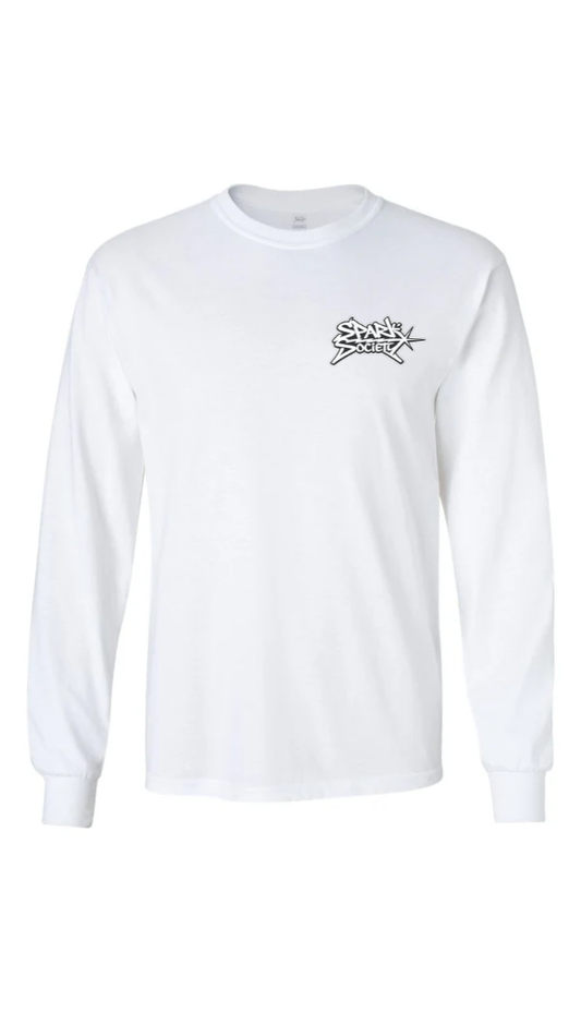 Spark Long Sleeve Tee - White